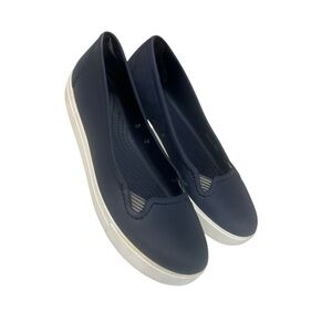 Women’s CROCS Crocband Flats Slip-on Shoes Navy Size 7